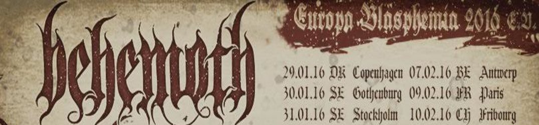 Behemoth: ecco il video teaser ufficiale dell' "Europa Blasphemia" tour 2016