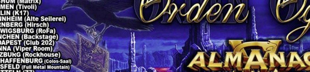 Order Organ + Almanac: Annullata la data di stasera al Colony