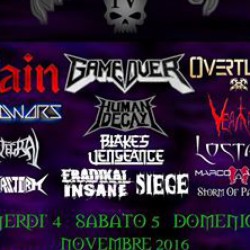 Mortesana Metal Fest 2016 w/ Game Over,Eradikal Insane & more @ The One Metal Live - Cassano d'Adda (MI)