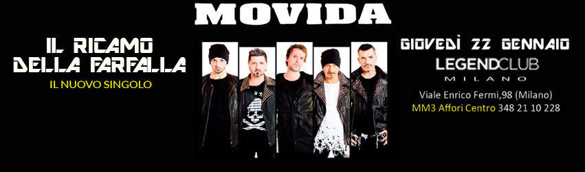 Movida: 'Il Ricamo Della Farfalla', nuovo videoclip della storica band milanese