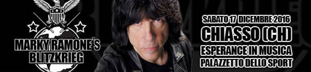 Marky Ramone’s Blitzkrieg: questa sera dal vivo a Chiasso