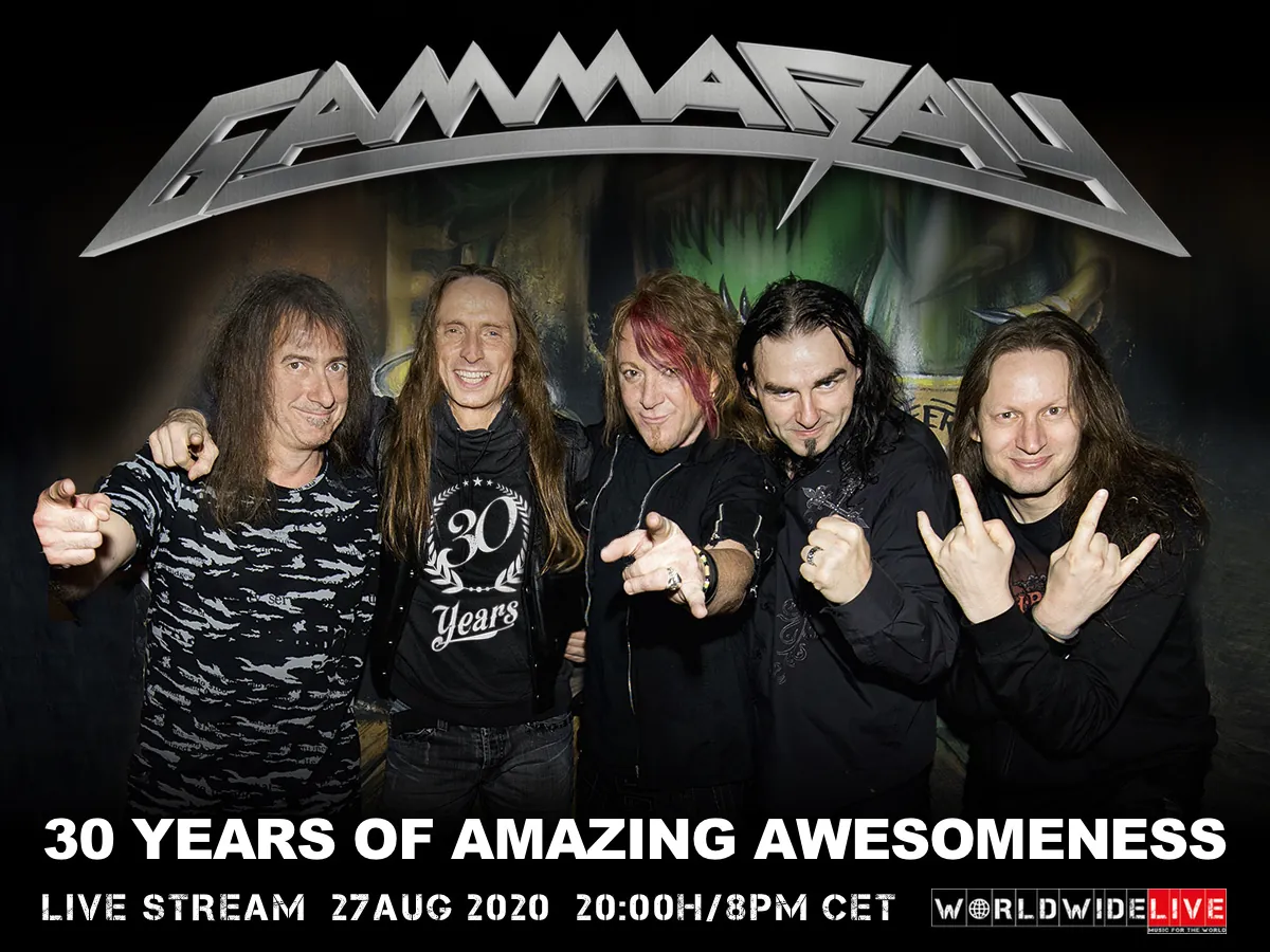 Gamma Ray: un live stream in diretta mondiale per celebrare i 30 anni di carriera