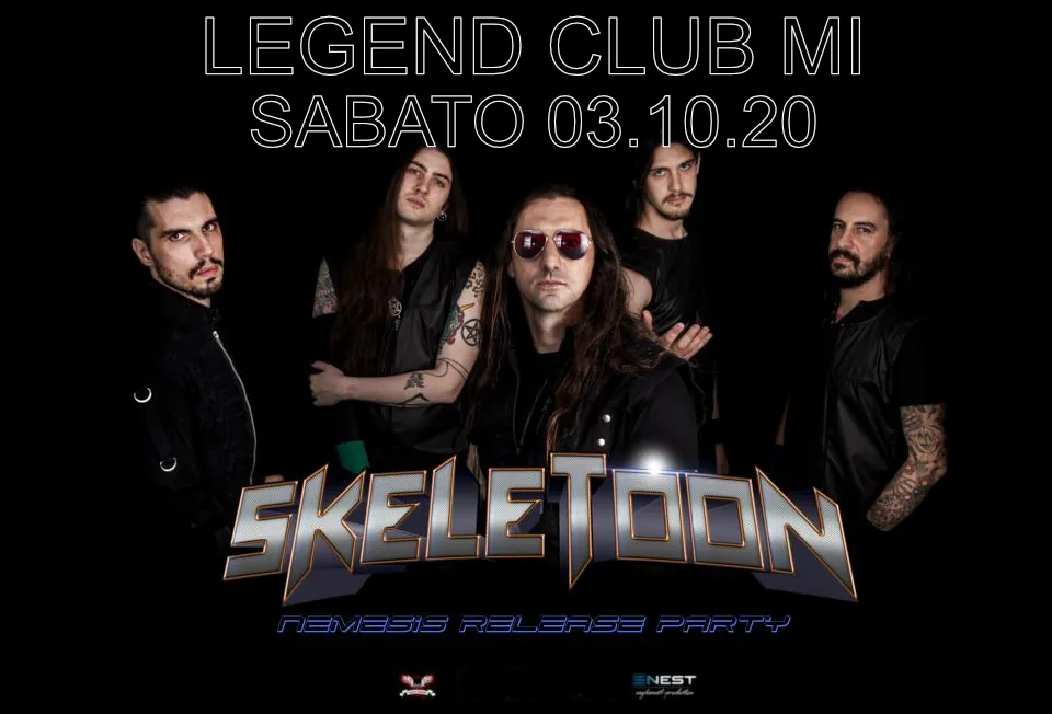 SkeleToon: il release party del nuovo album "Nemesis" con un doppio show al Legend Club di Milano