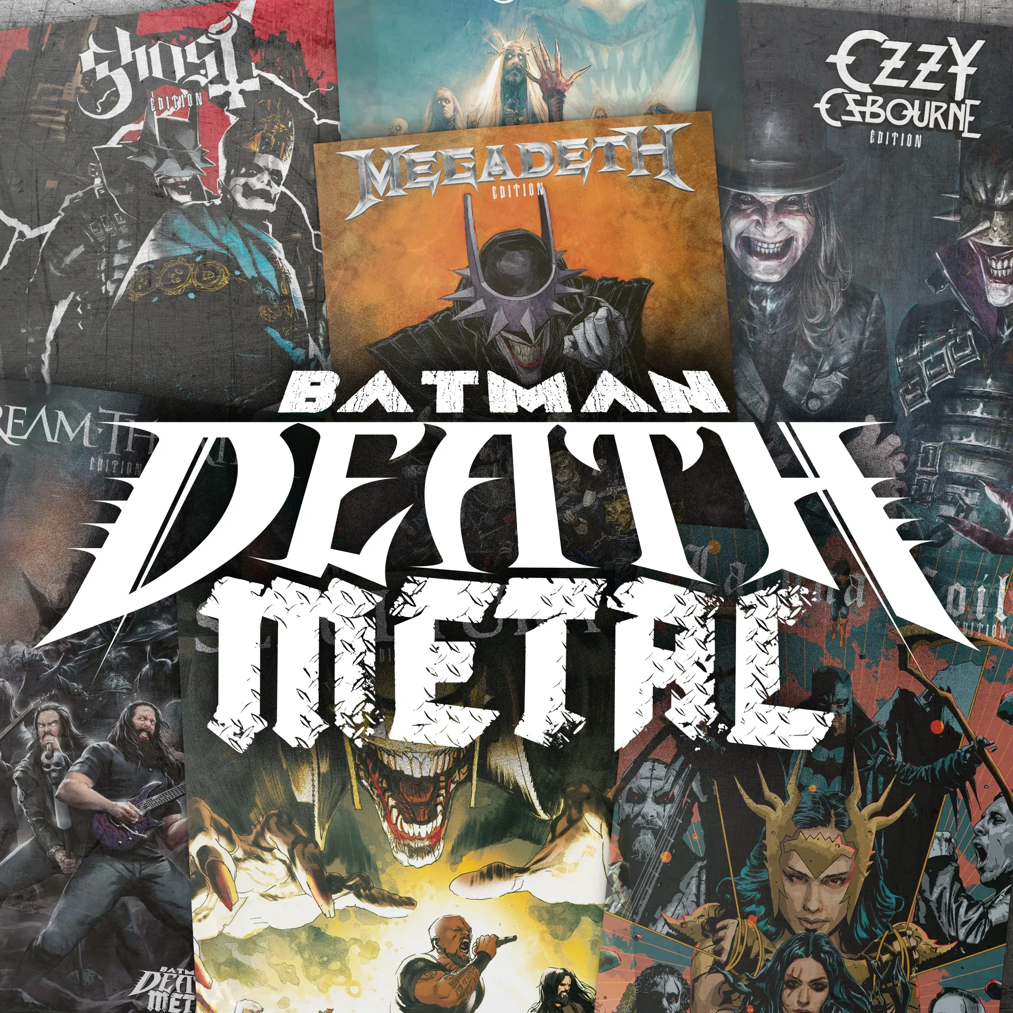 DC Comics: a marzo una nuova serie di Batman con Megadeth, Lacuna Coil, Ozzy Osbourne e Dream Theater