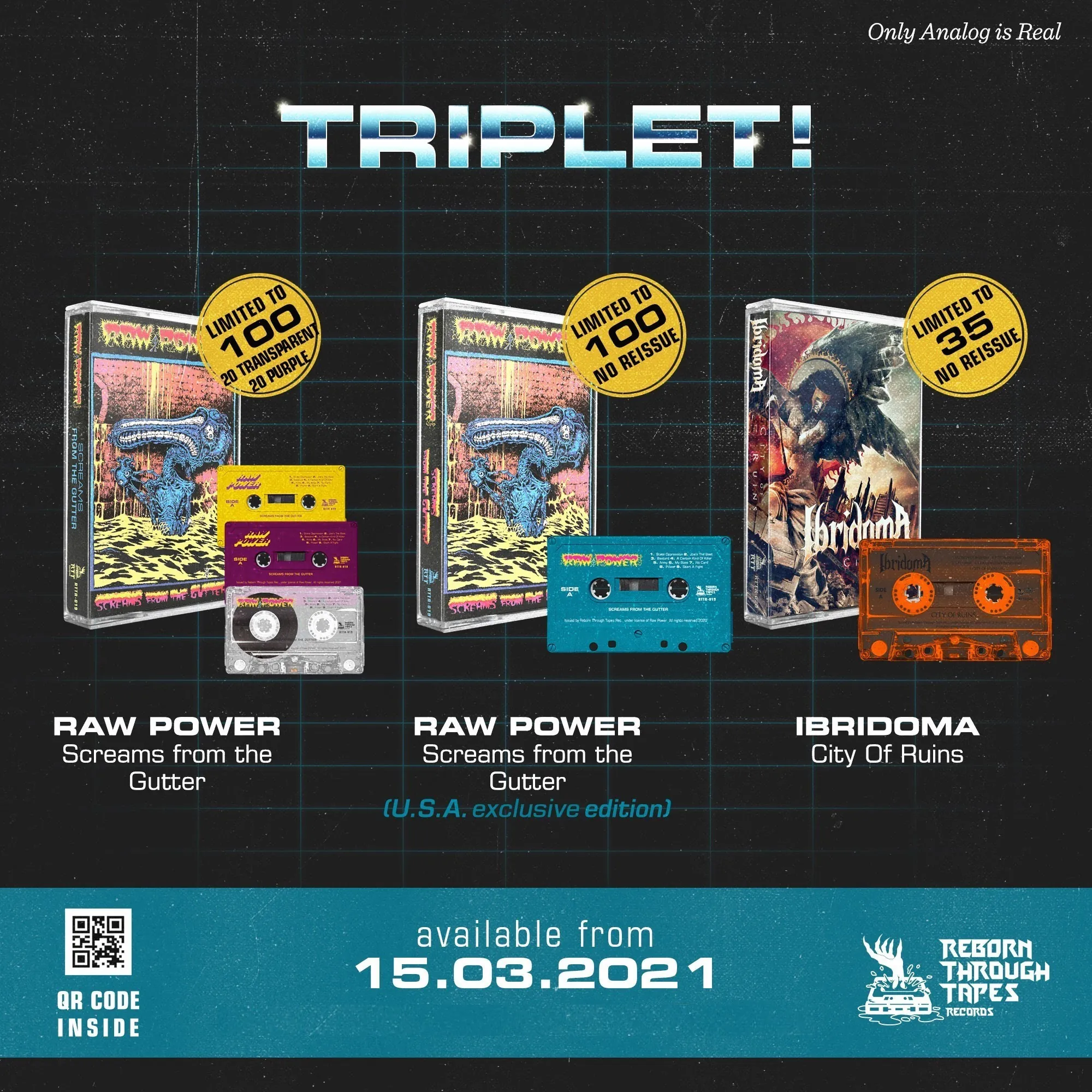 Raw Power e Ibridoma: nuove ristampe in musicassetta