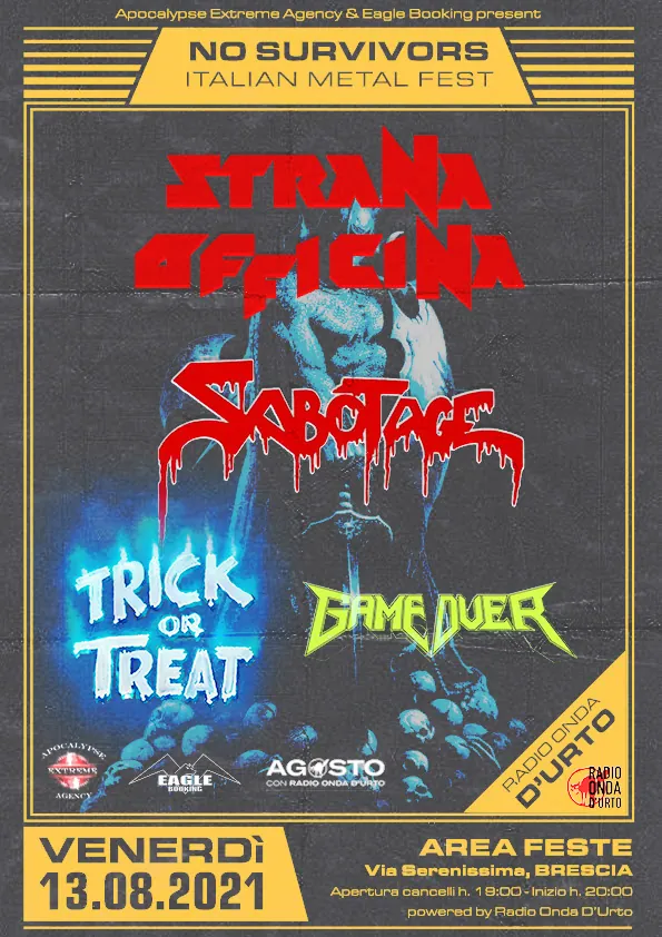Strana Officina, Sabotage e altri: dal vivo a Brescia