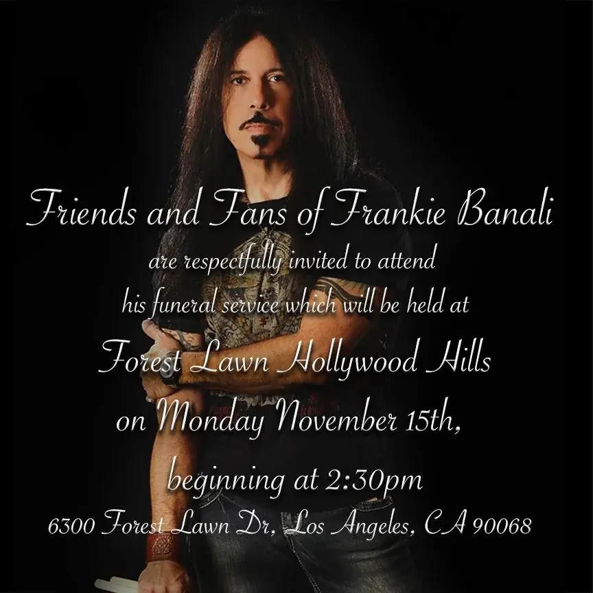 Quiet Riot: il video del funerale pubblico di Frankie Banali