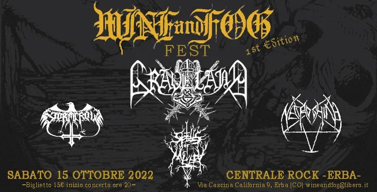 Graveland: data live insieme a Stormcrow, Necroshine e Spells of Misery
