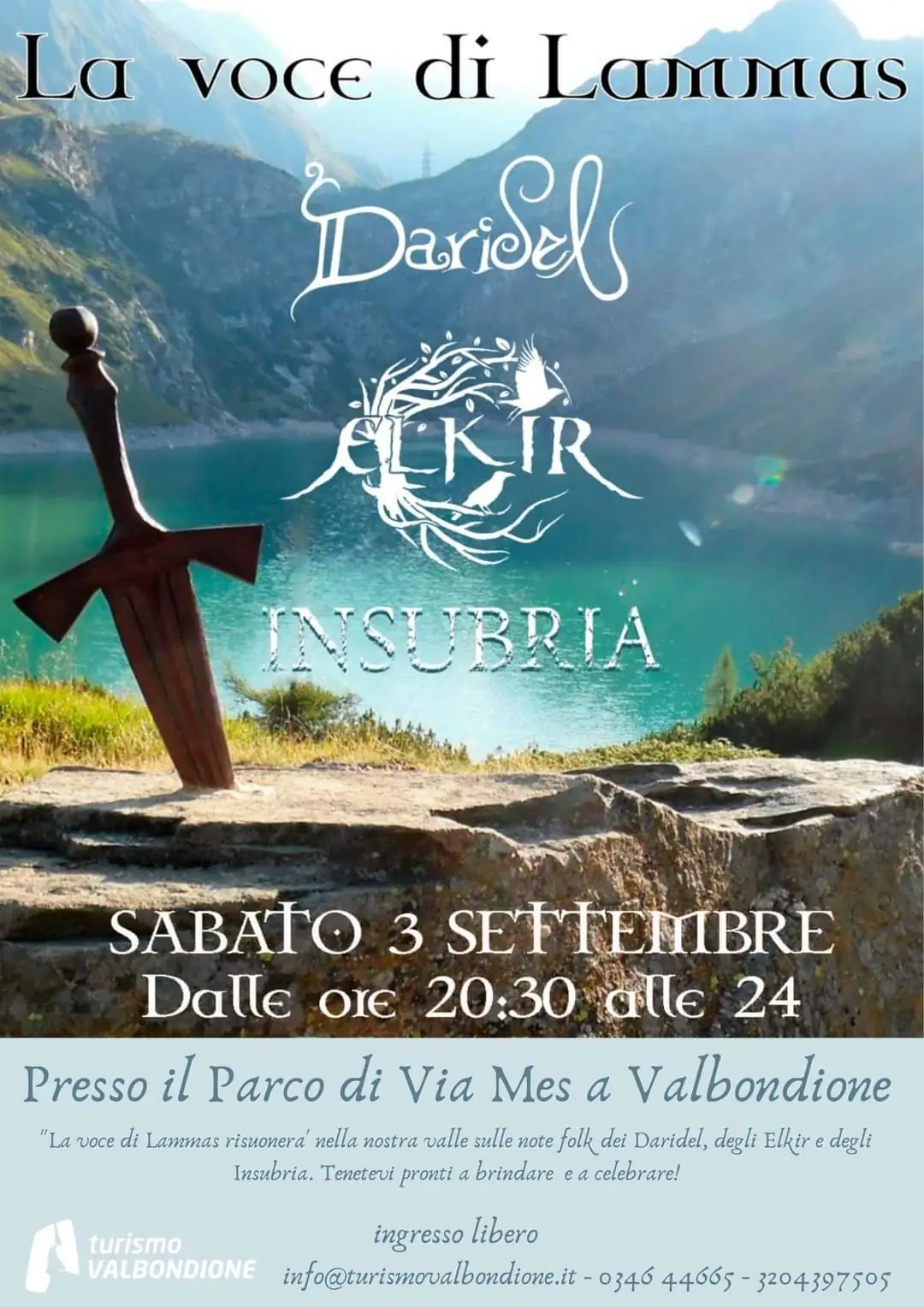La voce di Lammas: serata folk con Daridel, Elkir e Insubria
