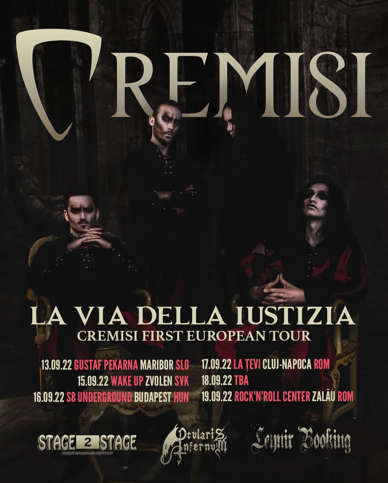Cremisi: partono per un tour europeo e ad ottobre il nuovo EP