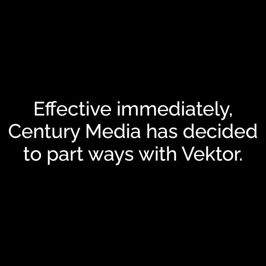Vektor: Century Media rescinde il contratto