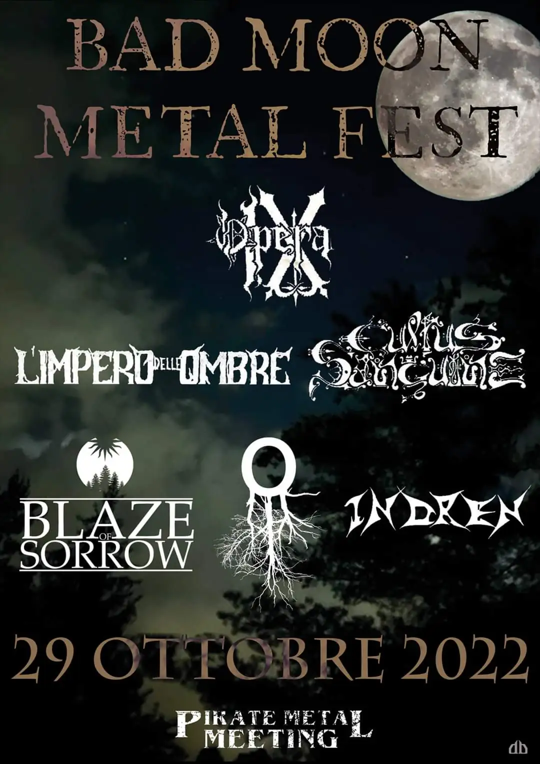 Bad Moon Metal Fest: svelata la line-up con Opera IX, L'Impero delle Ombre e tanti altri
