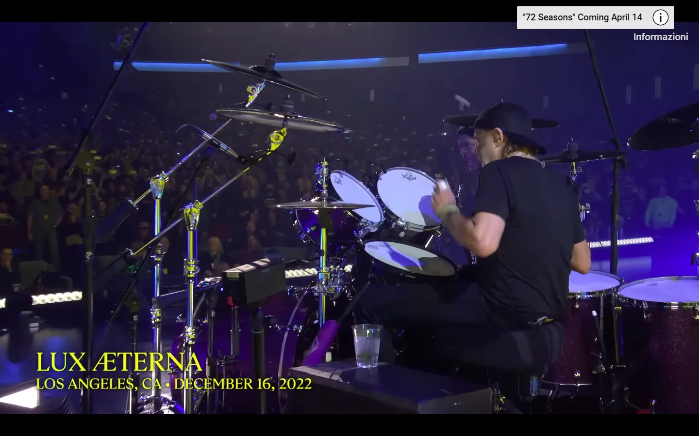Metallica: il video ufficiale dal vivo di 'Lux Æterna'