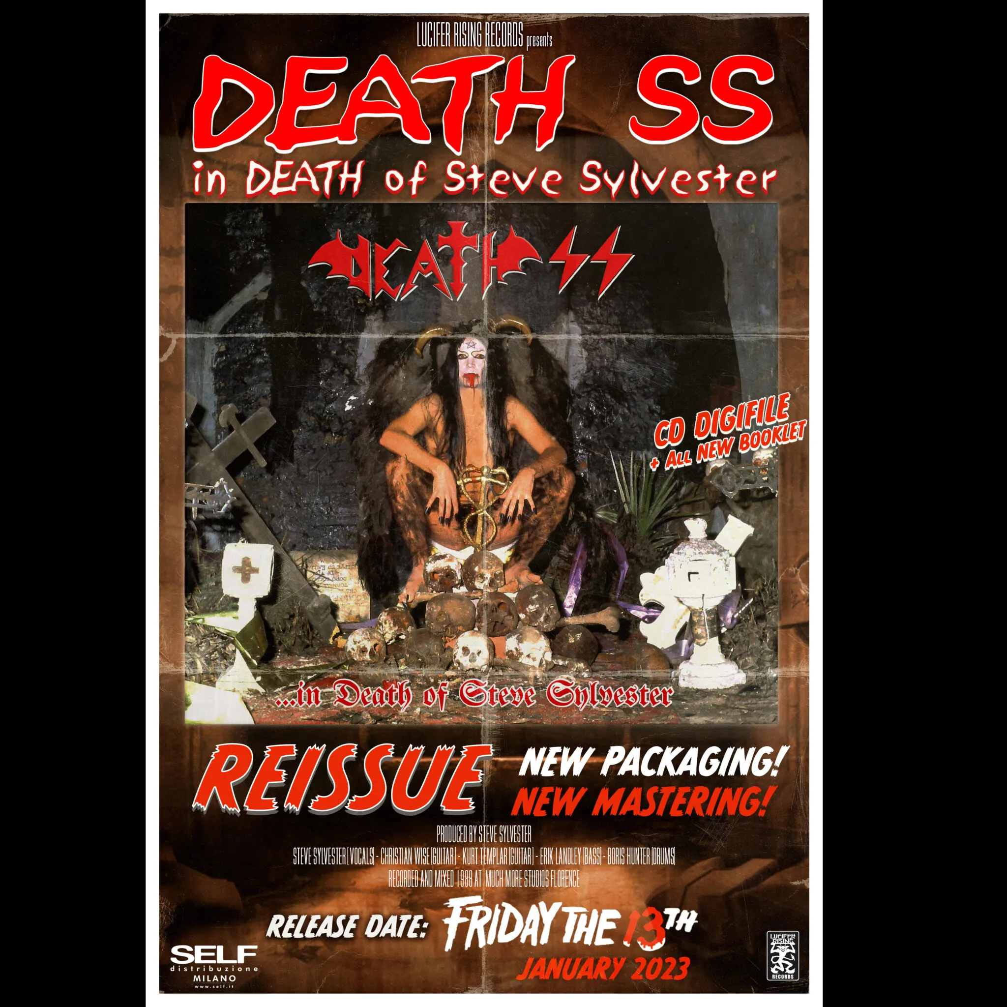 Death SS : la ristampa in edizione speciale di 'In Death Of Steve Sylvester'