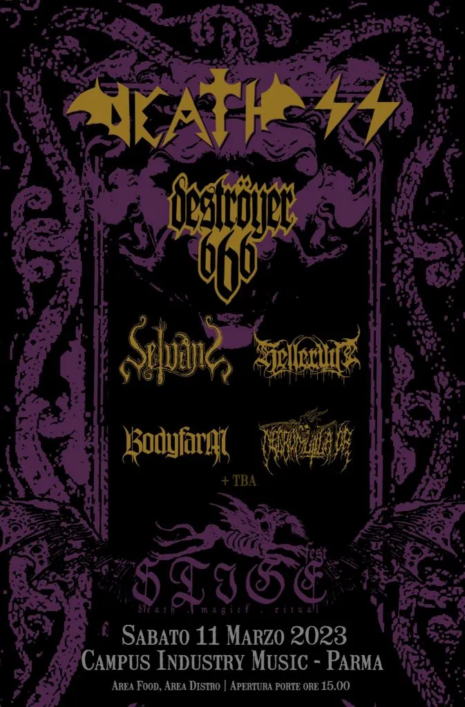 Death SS: dal vivo a Parma con altre band alla Stige Fest IV° edizione