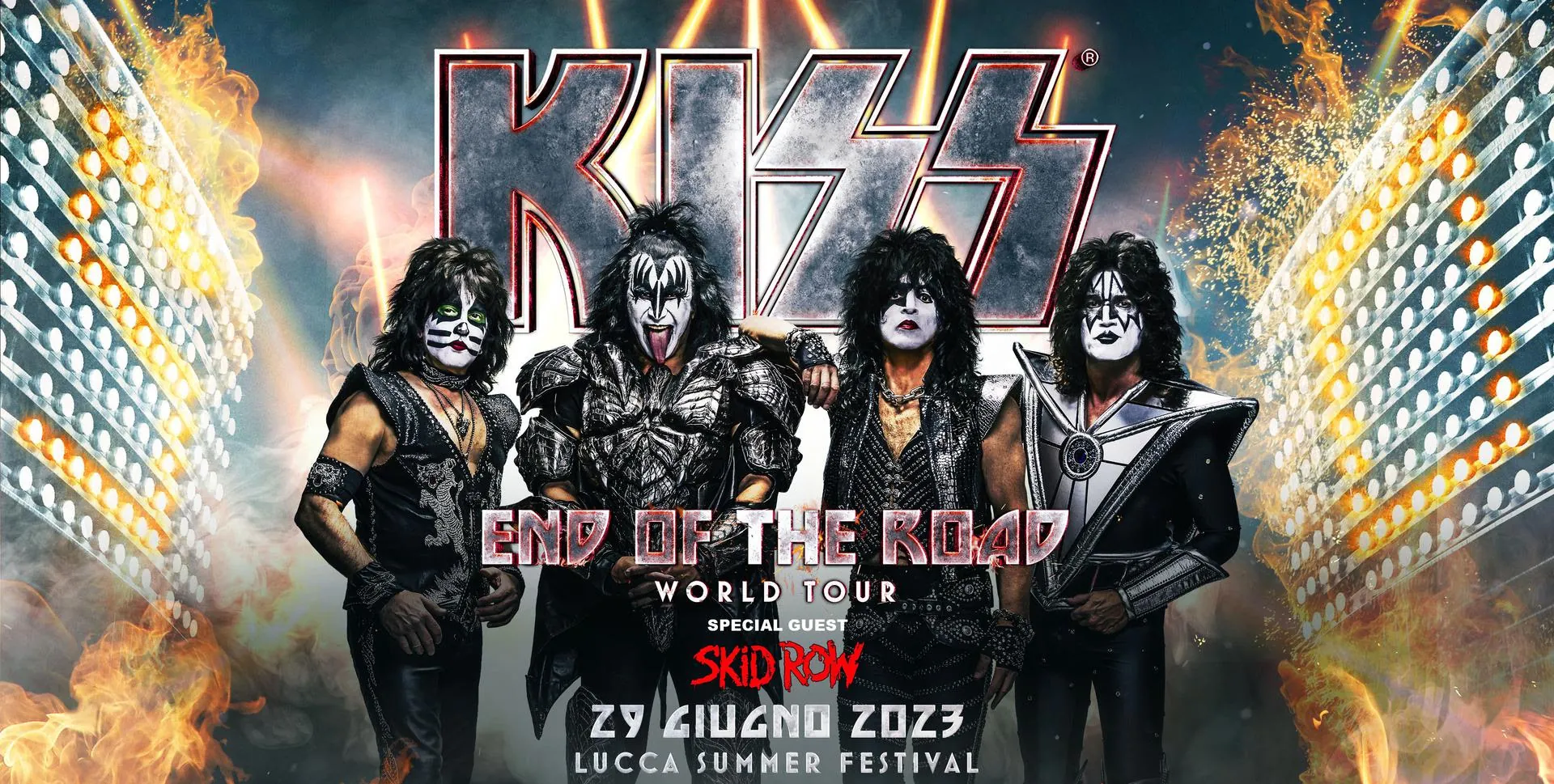 Lucca Summer Festival: ai Kiss si aggiungono gli Skid Row