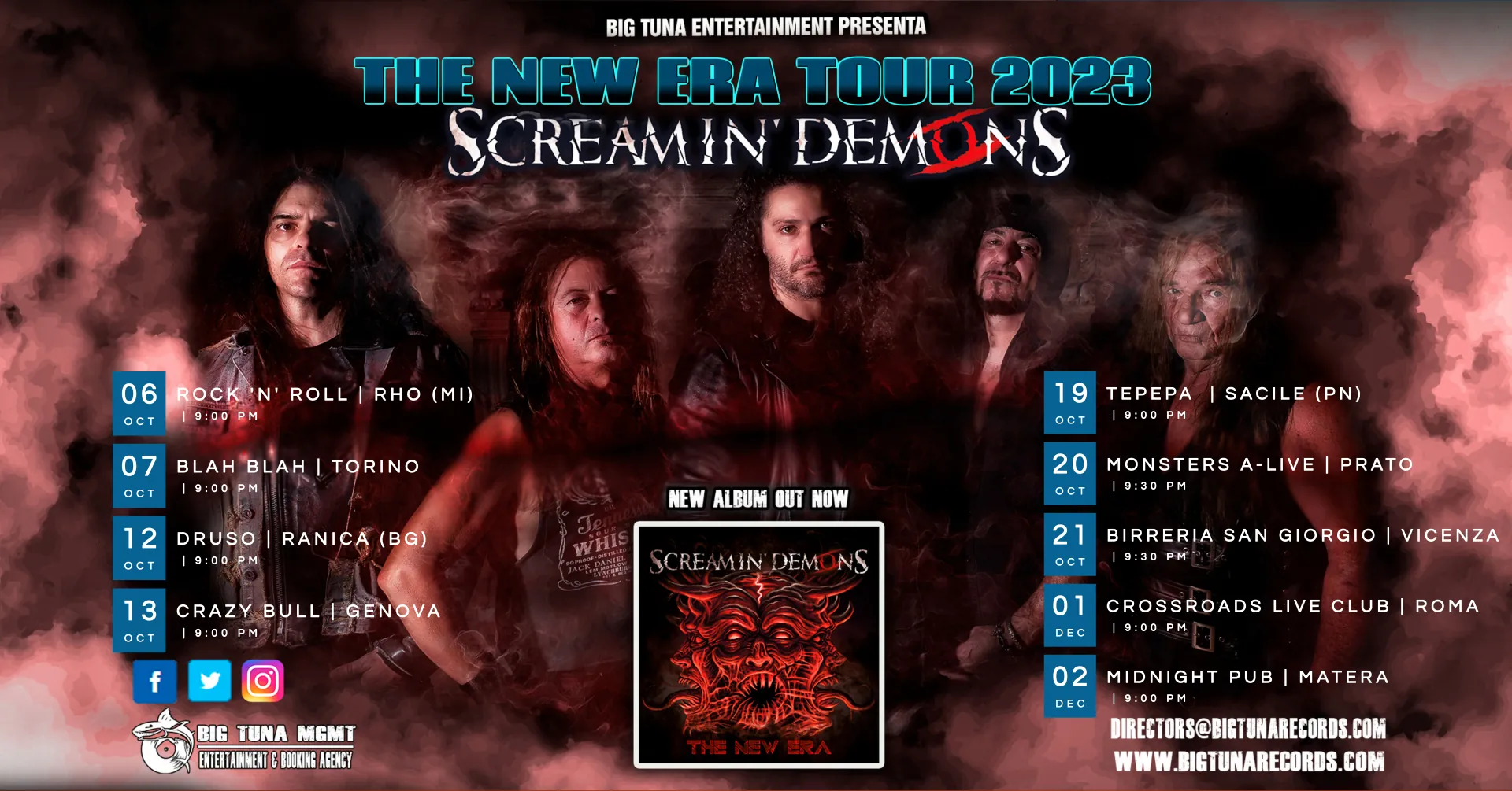 Screamin' Demons (ex DEATH SS periodo HEAVY DEMONS): le date del loro tour italiano
