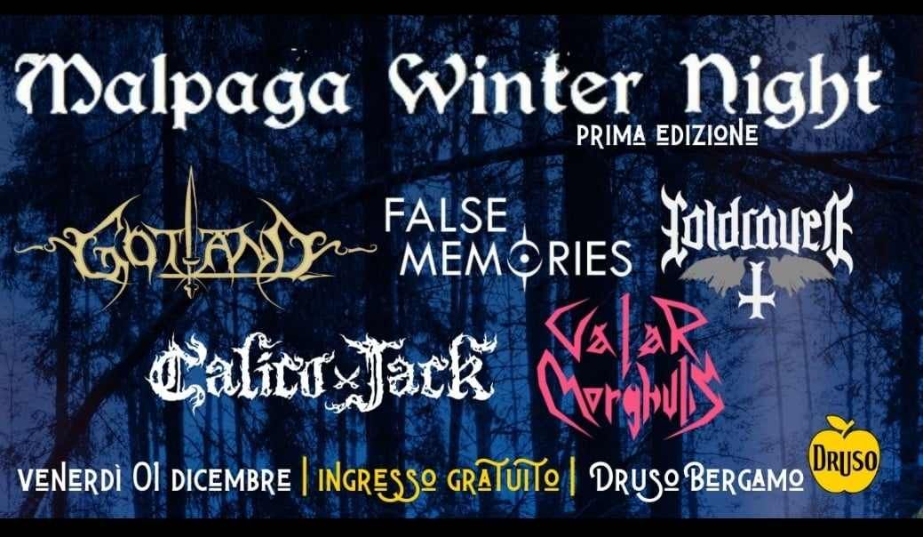 Malpaga Winter Night: il primo dicembre al Druso (BG), annunciate le band