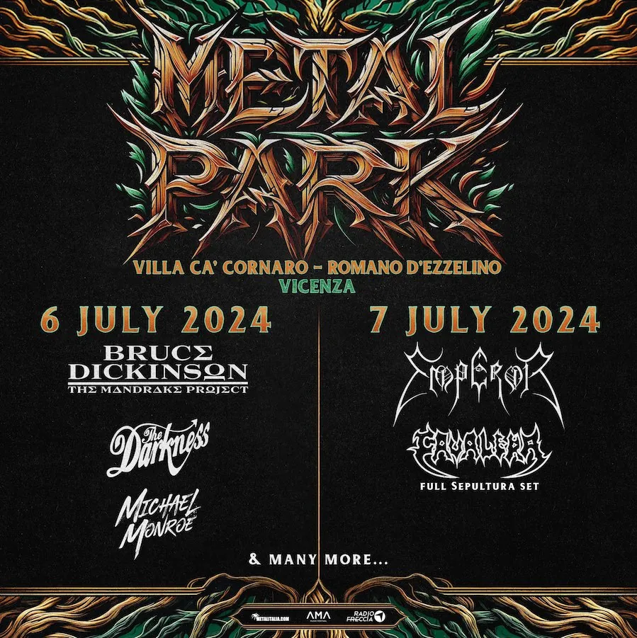 Emperor e Bruce Dickinson: headliner di Metal Park 2024