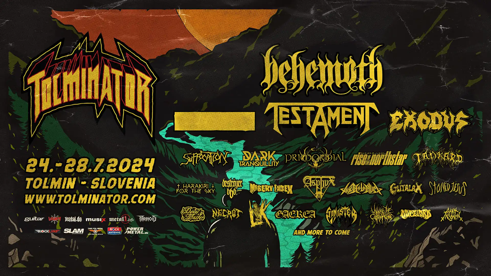 Tolminator: dentro Behemoth, Testament, Asphyx e altri