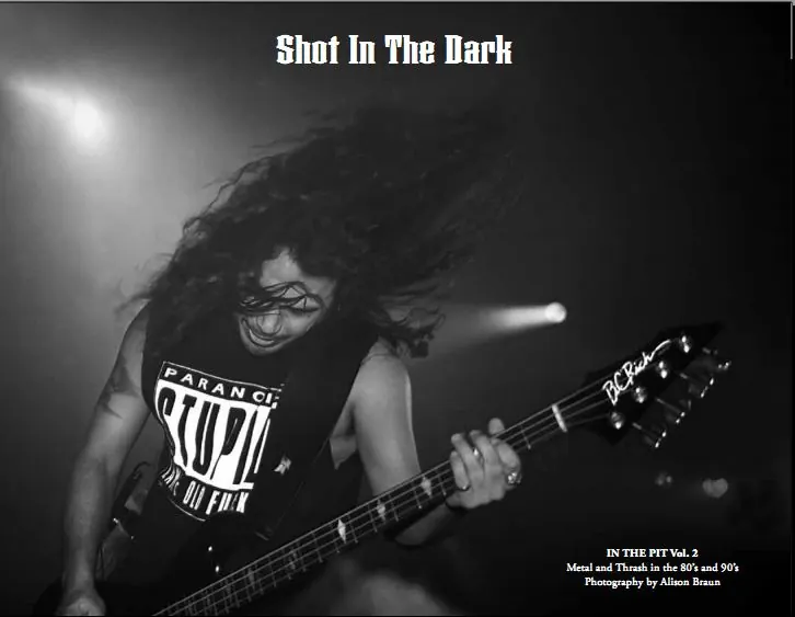 Shot In The Dark: disponibile il libro di Alison Braun, fotografa della Metal Blade