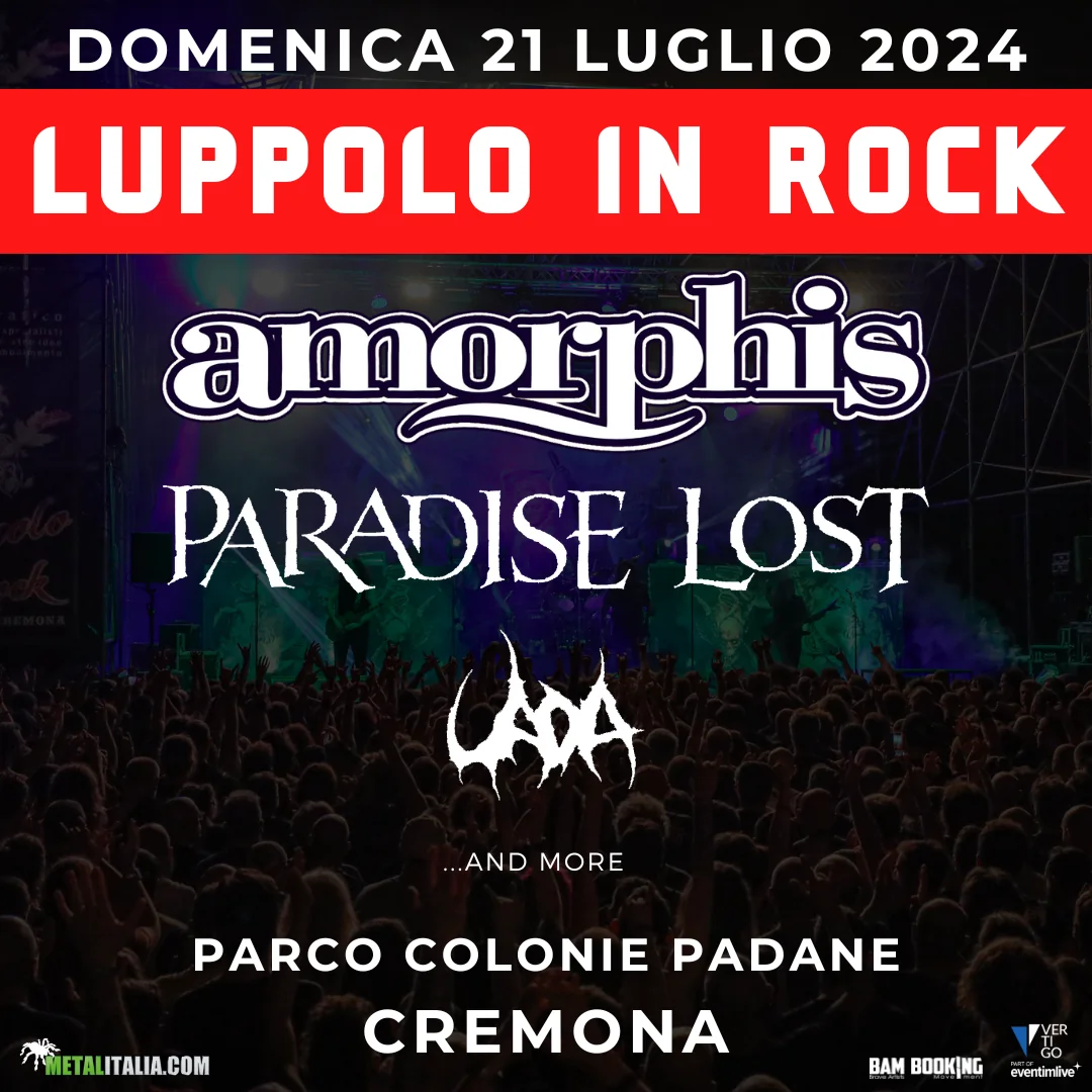 Luppolo In Rock 2024: annunciati Amorphis e Paradise Lost