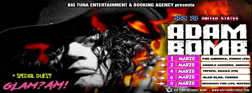 Adam Bomb: annunciate cinque date dal vivo in Italia