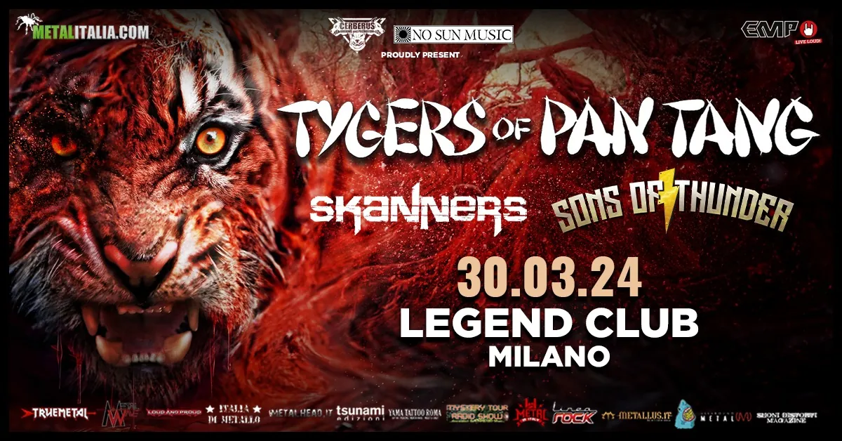 Live Report: Tygers of Pan Tang, Skanners e Sons Of Thunder @ Legend Club, Milano - 30/03/2024