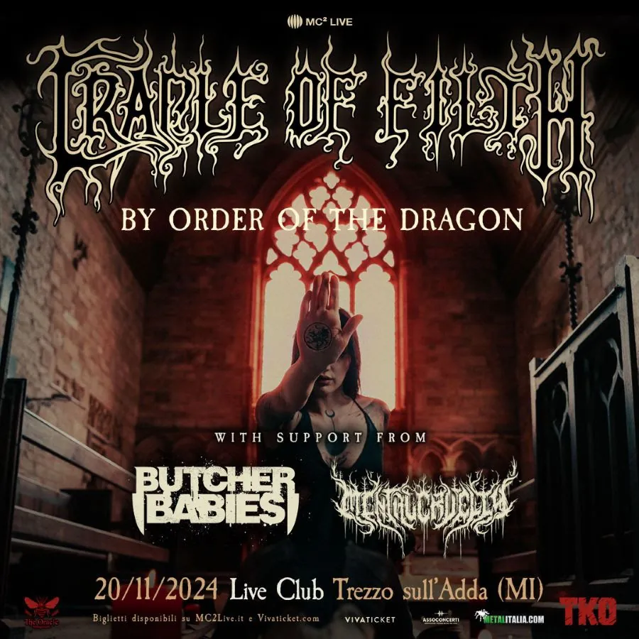 Cradle of Filth: annunciata una data in Italia!