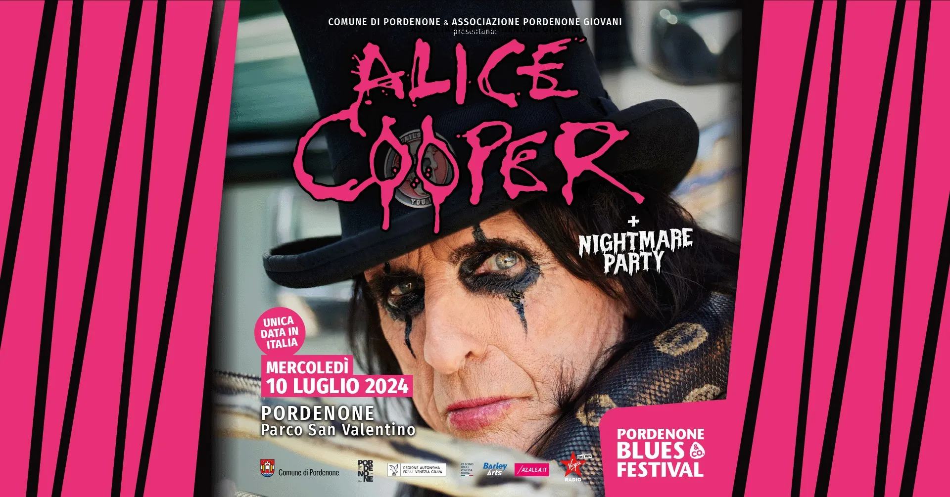 Live Report: Alice Cooper @ Pordenone Blues & Co. Festival, Parco San Valentino, Pordenone 10/07/2024