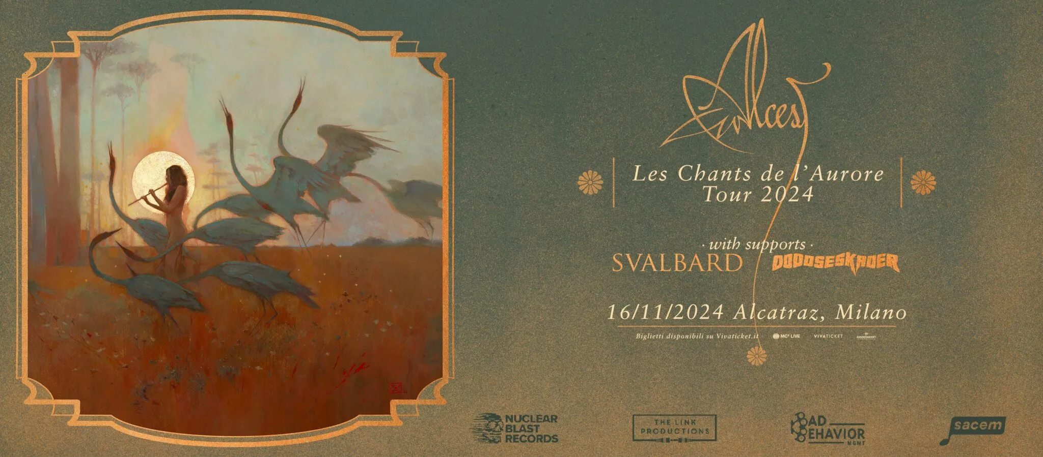 Alcest + Svalbard + Doodseskader @ Alcatraz, Milano - 16/11/2024