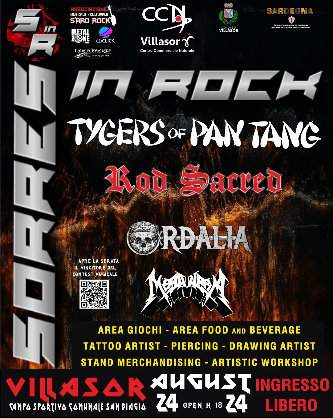 Sorres in Rock: Tygers of Pan Tang, Rod Sacred e altri dal vivo in Sardegna ad agosto