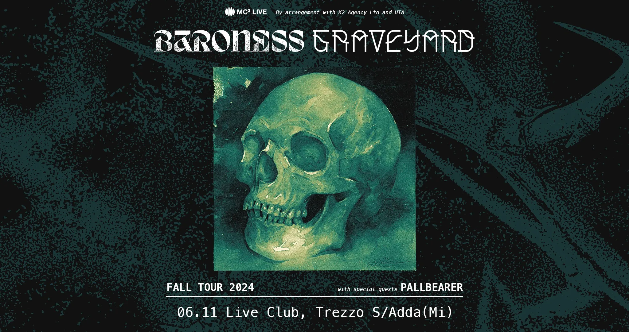 Baroness + Graveyard + Pallbearer @ Live Music Club, Trezzo sull'Adda (MI) - 06/11/2024