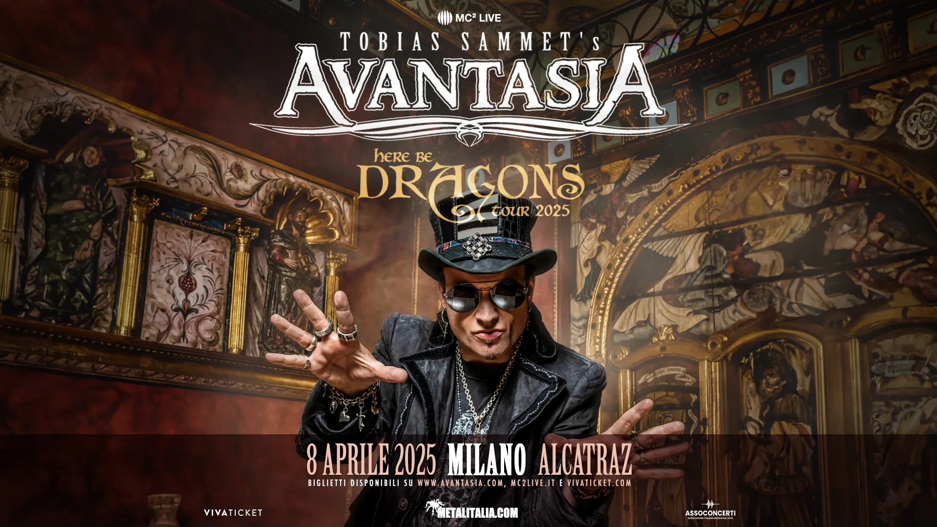 Avantasia: primi nella classifica tedesca, Tobias Sammet ringrazia i fan