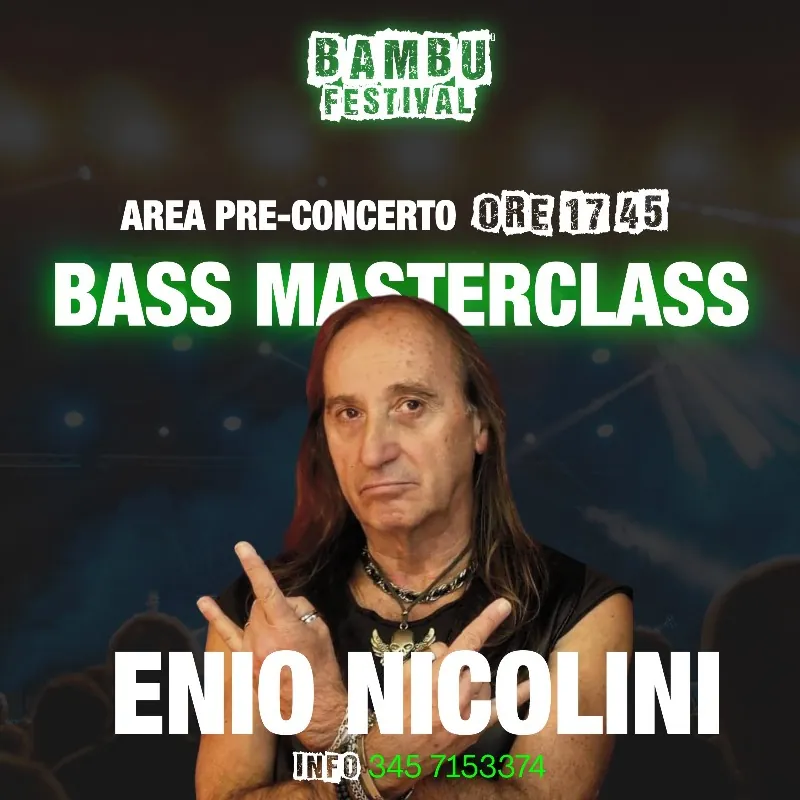 Enio Nicolini: MasterClass di basso al Bambu Festival
