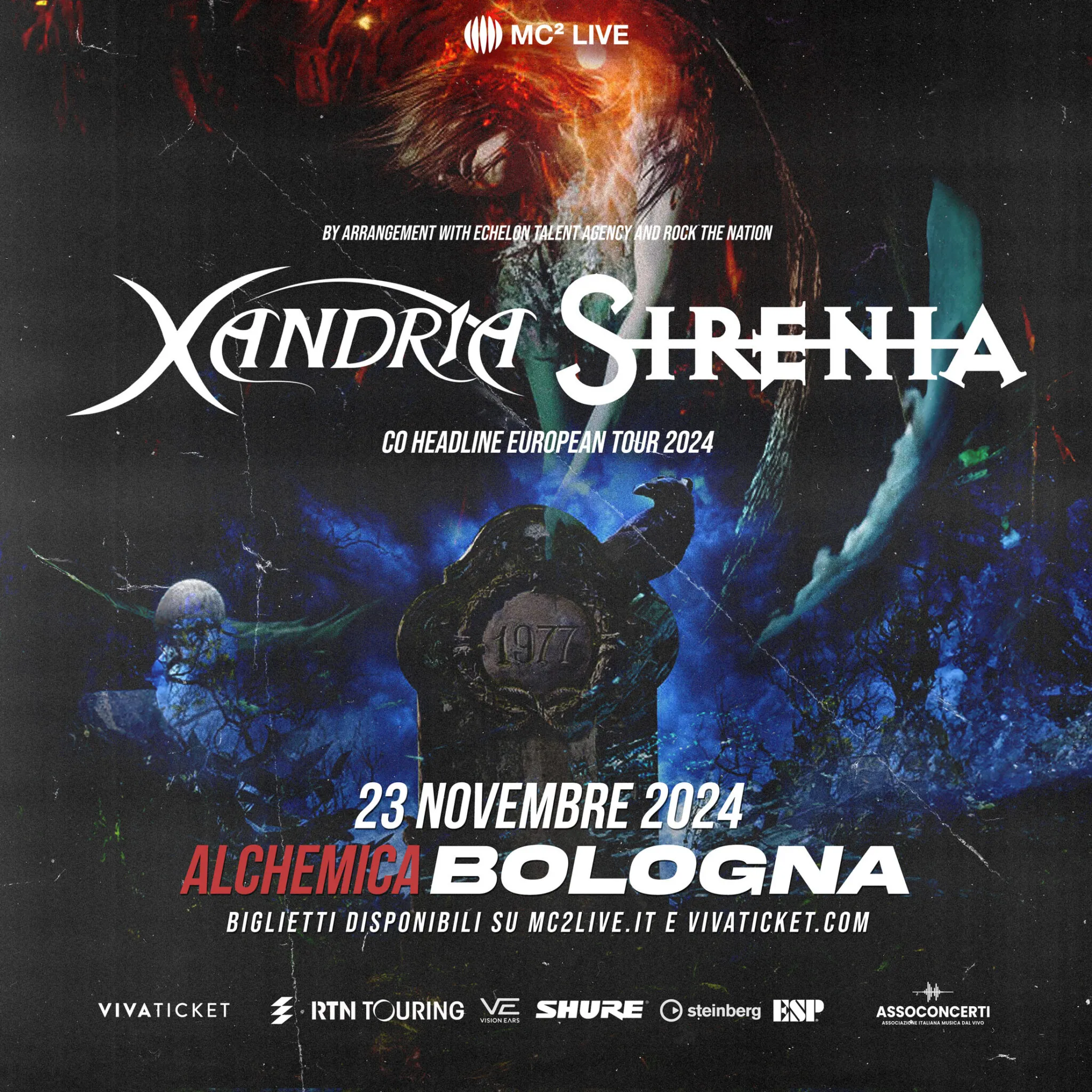 Xandria e Sirenia: una data a Bologna a novembre