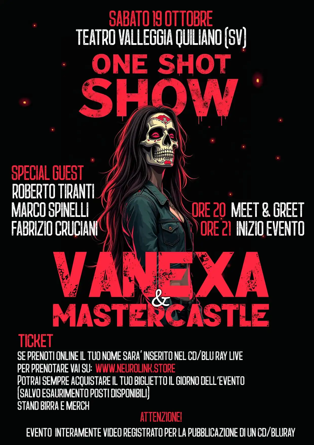 Vanexa: 'One Shot Show' a Savona, tutti i dettagli dello speciale e unico evento