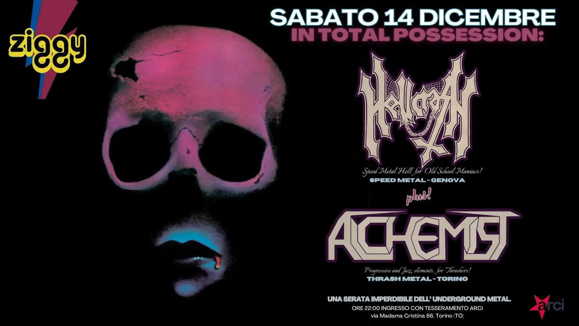 Live Report: Hellcrash + Alchemist @ Ziggy Club, Torino – 14/12/2024