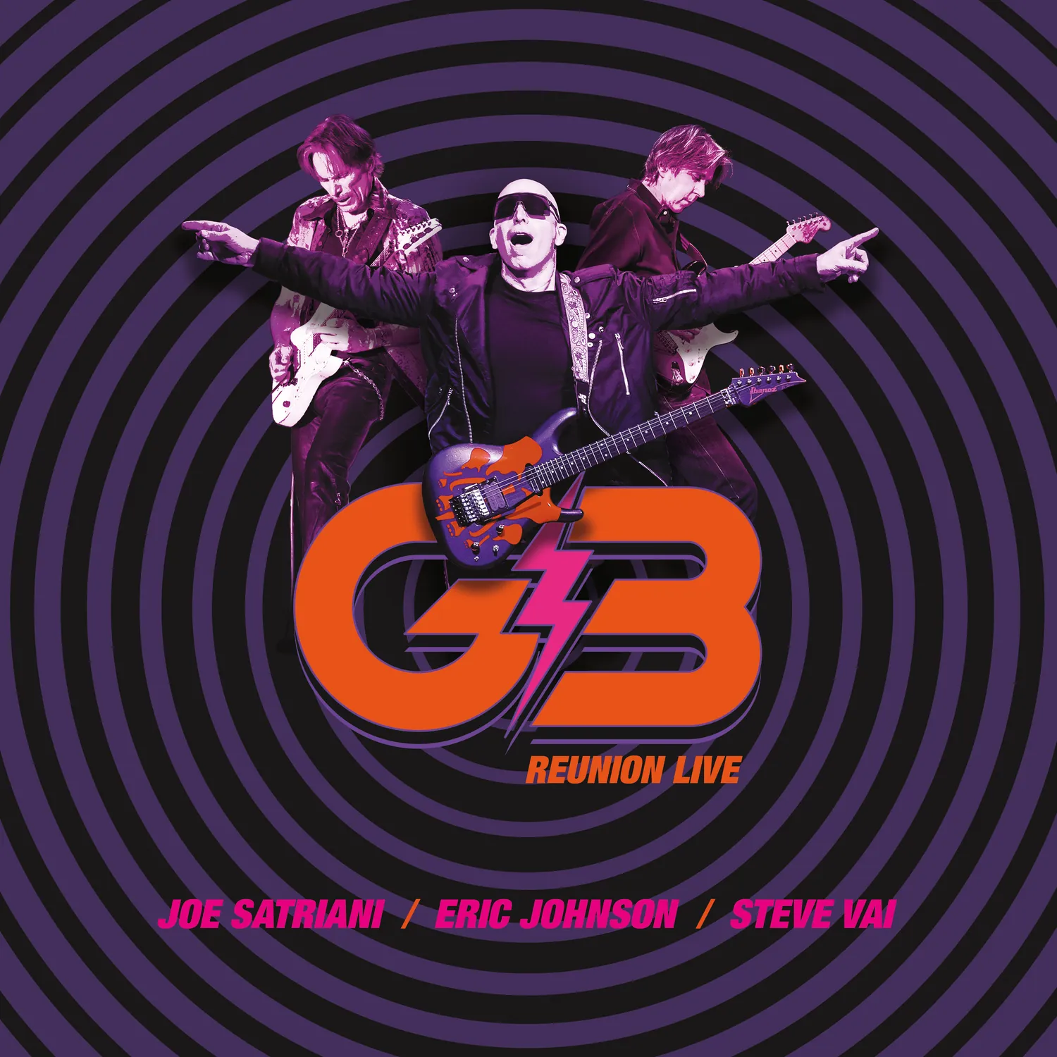 Joe Satriani, Eric Johnson, Steve Vai: è uscito "Reunion Live"