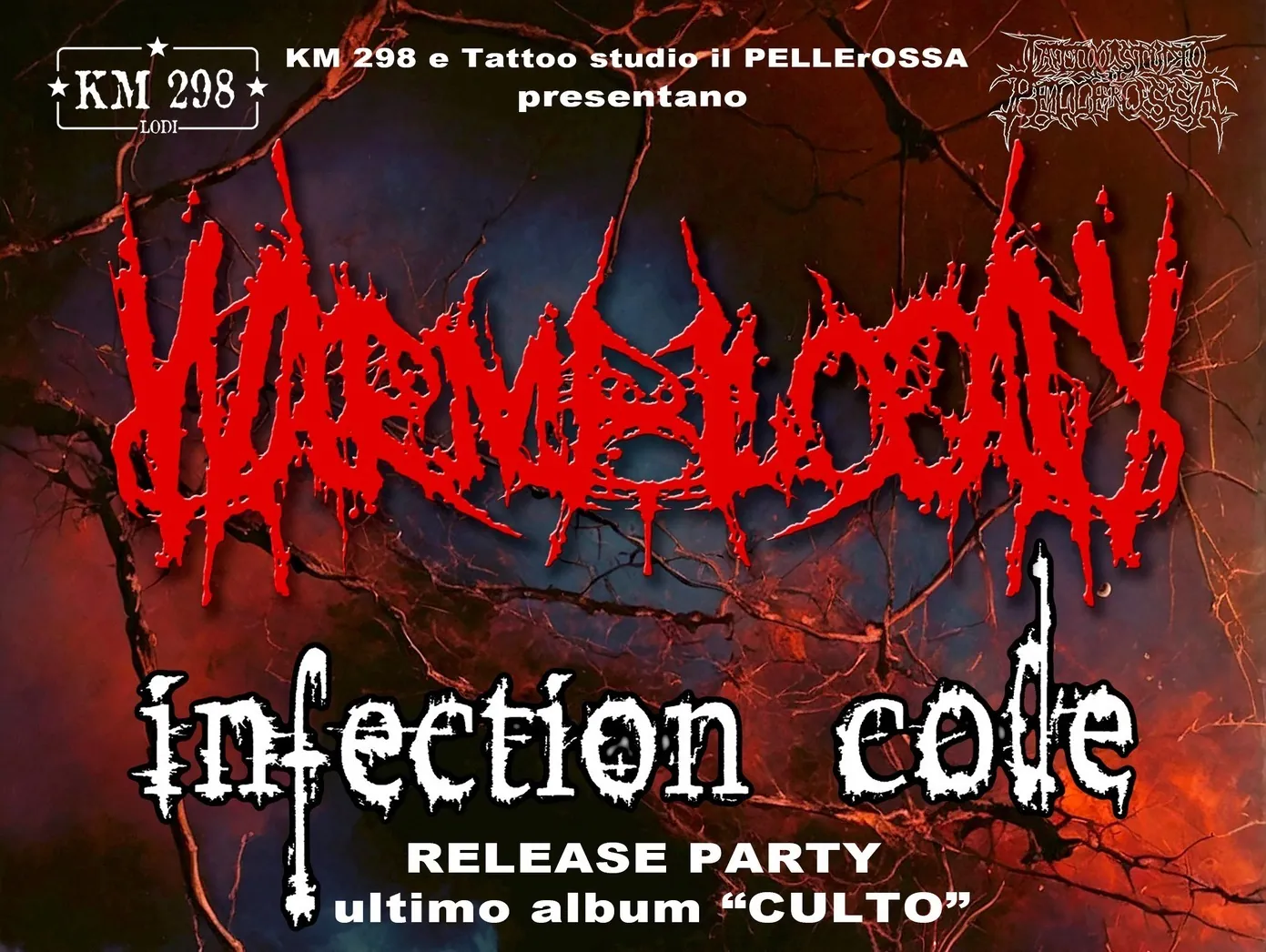 Infection Code: il release party di "Culto" con Warmblood @ Km 298 di Lodi