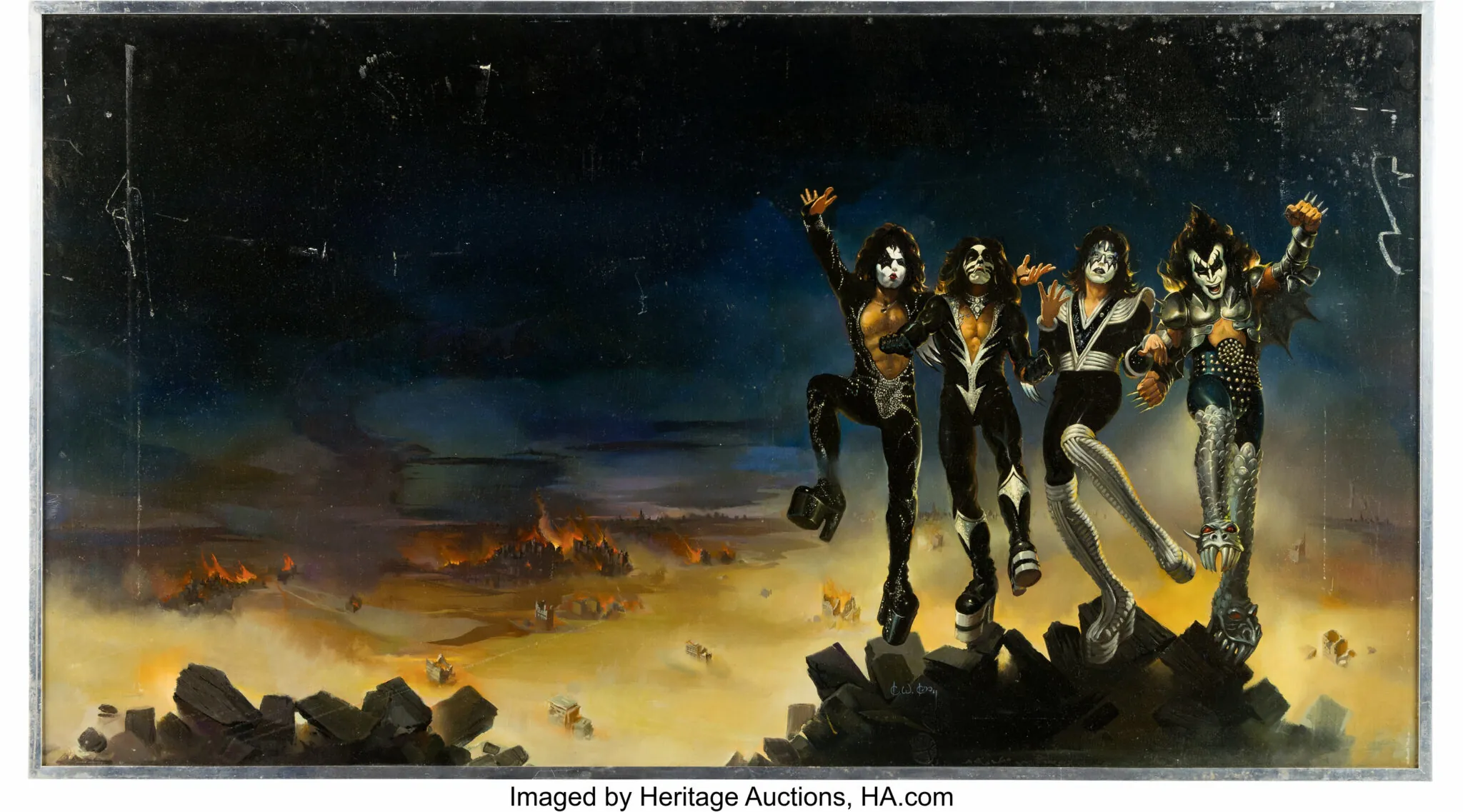 KISS: il dipinto originale della copertina di "Destroyer" venduto per 250.000$