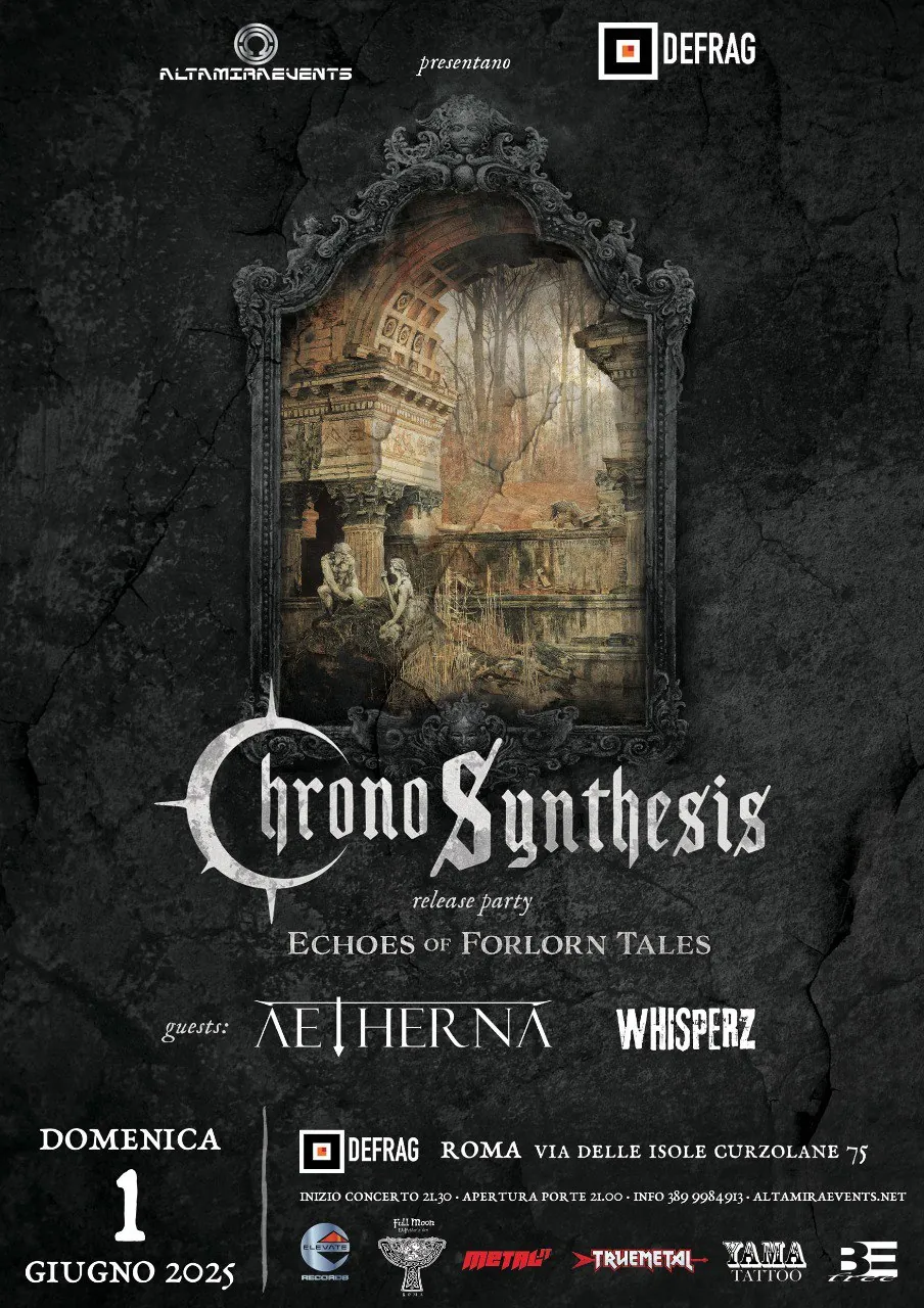 Chronosynthesis: release party @Defrag di Roma con Aetherna e Whisperz