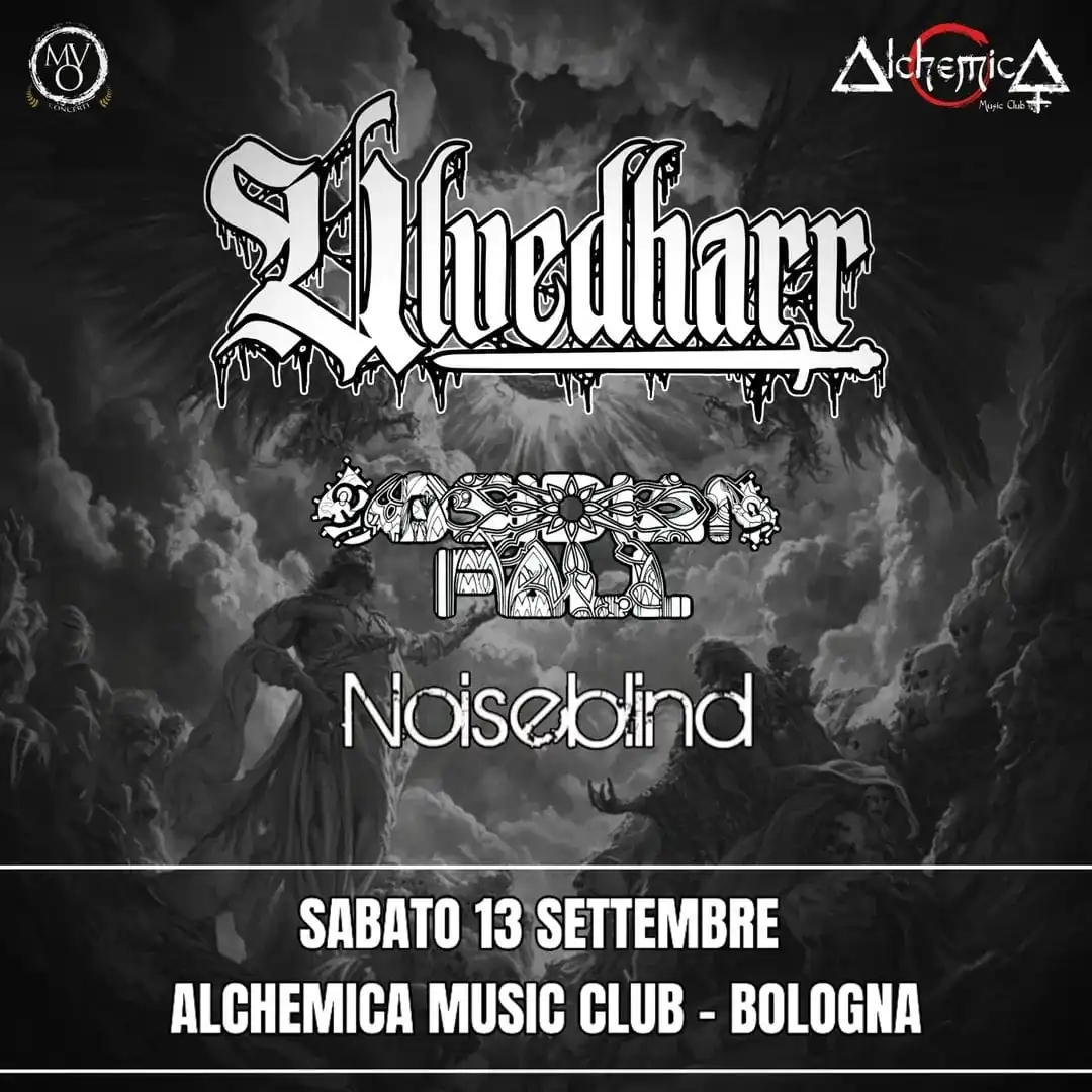 Ulvedharr: il 13 settembre live assieme Obsidian Fall e Noiseblind all'Alchemica (BO)