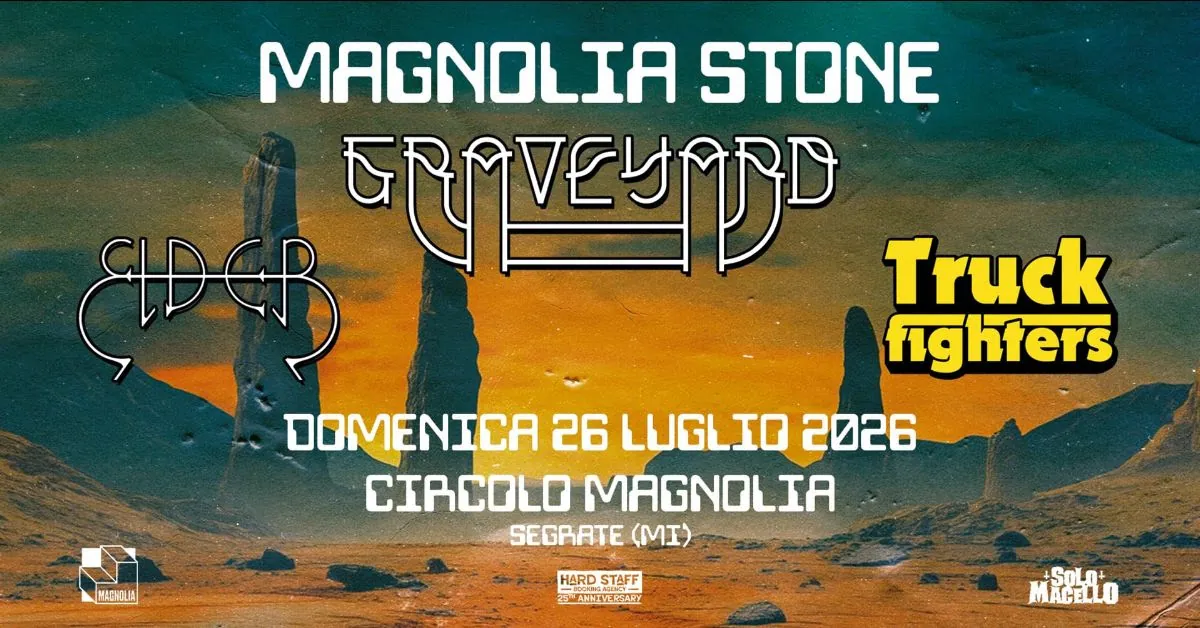 Magnolia Stone Fest 2026: annunciati i Graveyard come headliner, con loro Elder e Truckfighter