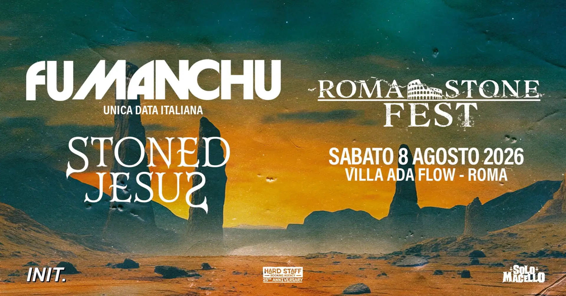Roma Stone Fest 2026: annunciato l'evento romano con Fu Manchu e Stoned Jesus