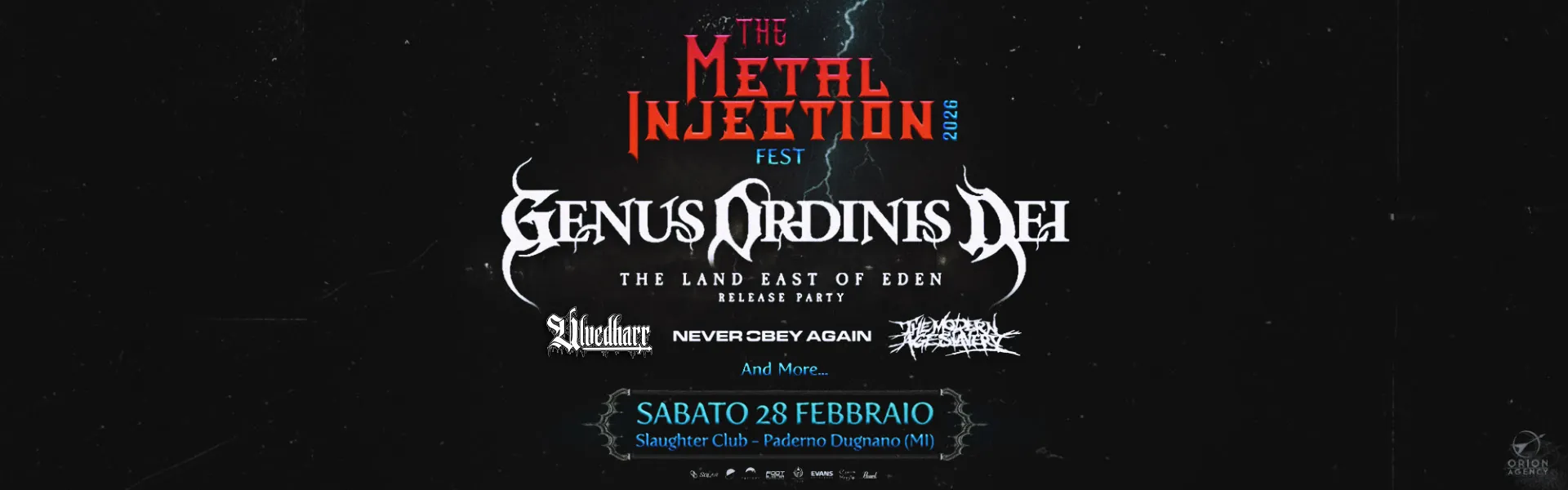 The Metal Injection Fest: prima edizione il 28 febbraio allo Slaughter Club di Paderno Dugnano (MI)