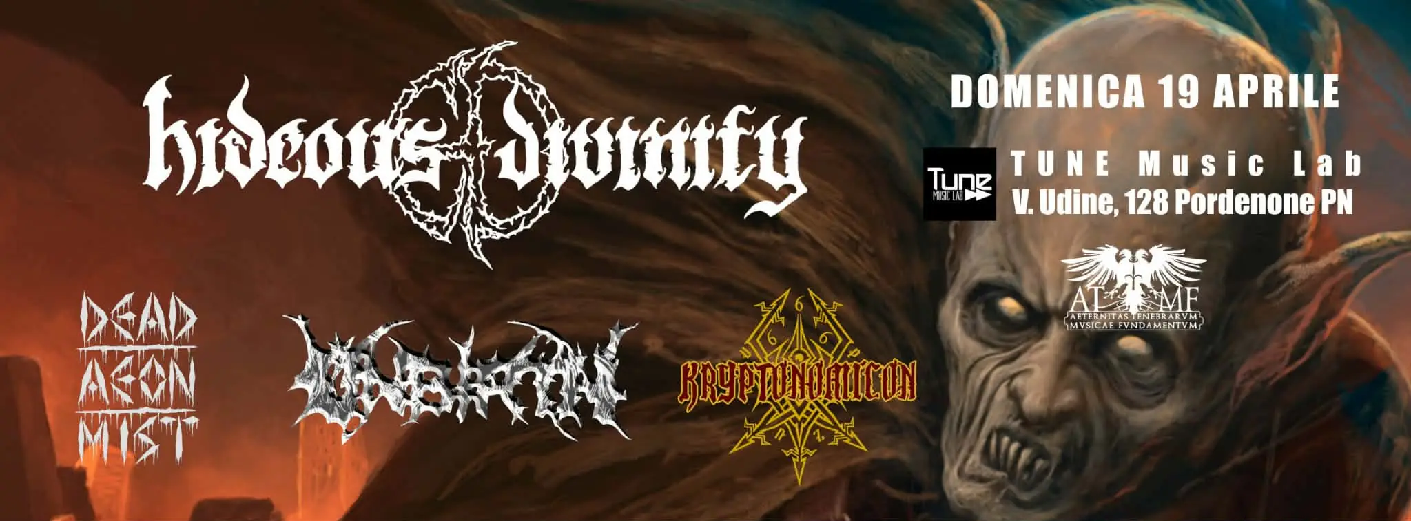 Death In Vengance Night: serata death al Tune Music Lab di Pordenone