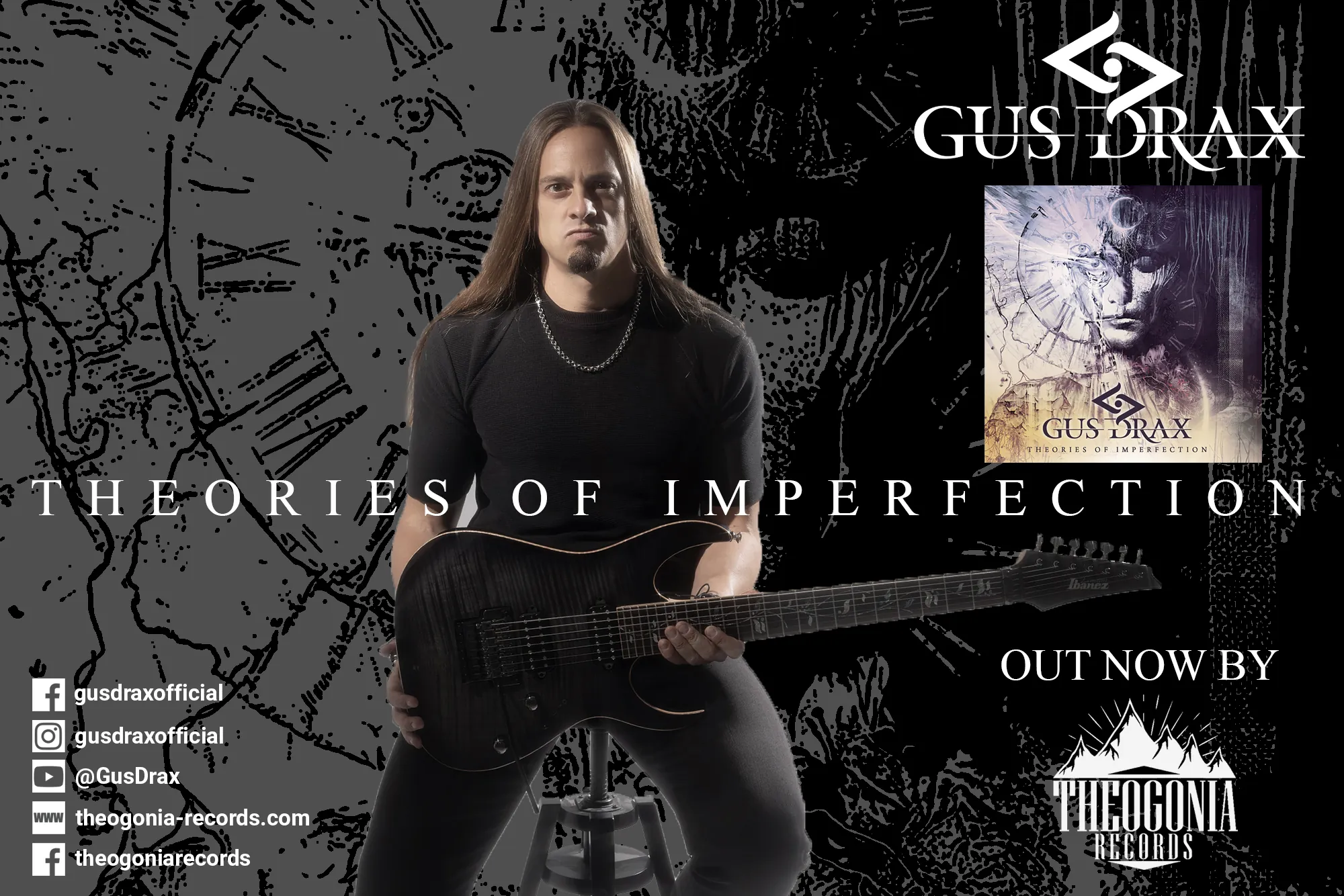 Gus Drax: Theogonia Records presenta il nuovo album "Theories of Imperfection"