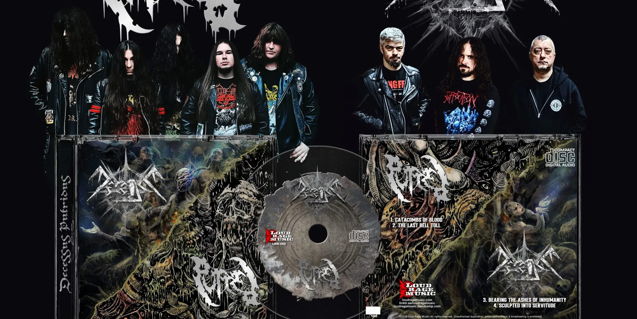 Putred, Decease: pubblicato lo split CD "Decessus Putridus"