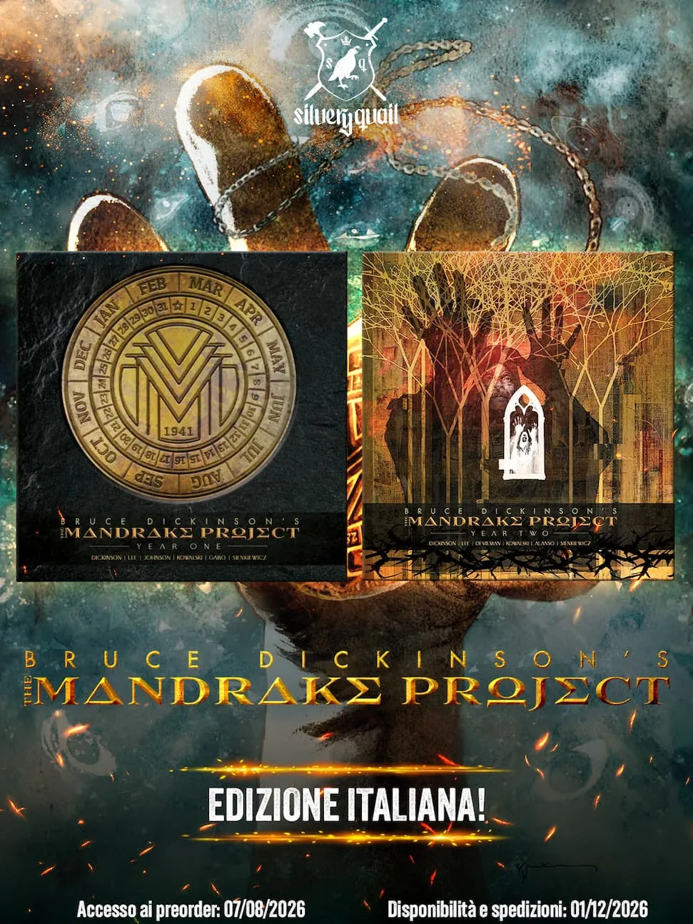Bruce Dickinson: il Mandrake Project a fumetti, disponibile ora in lingua italiana